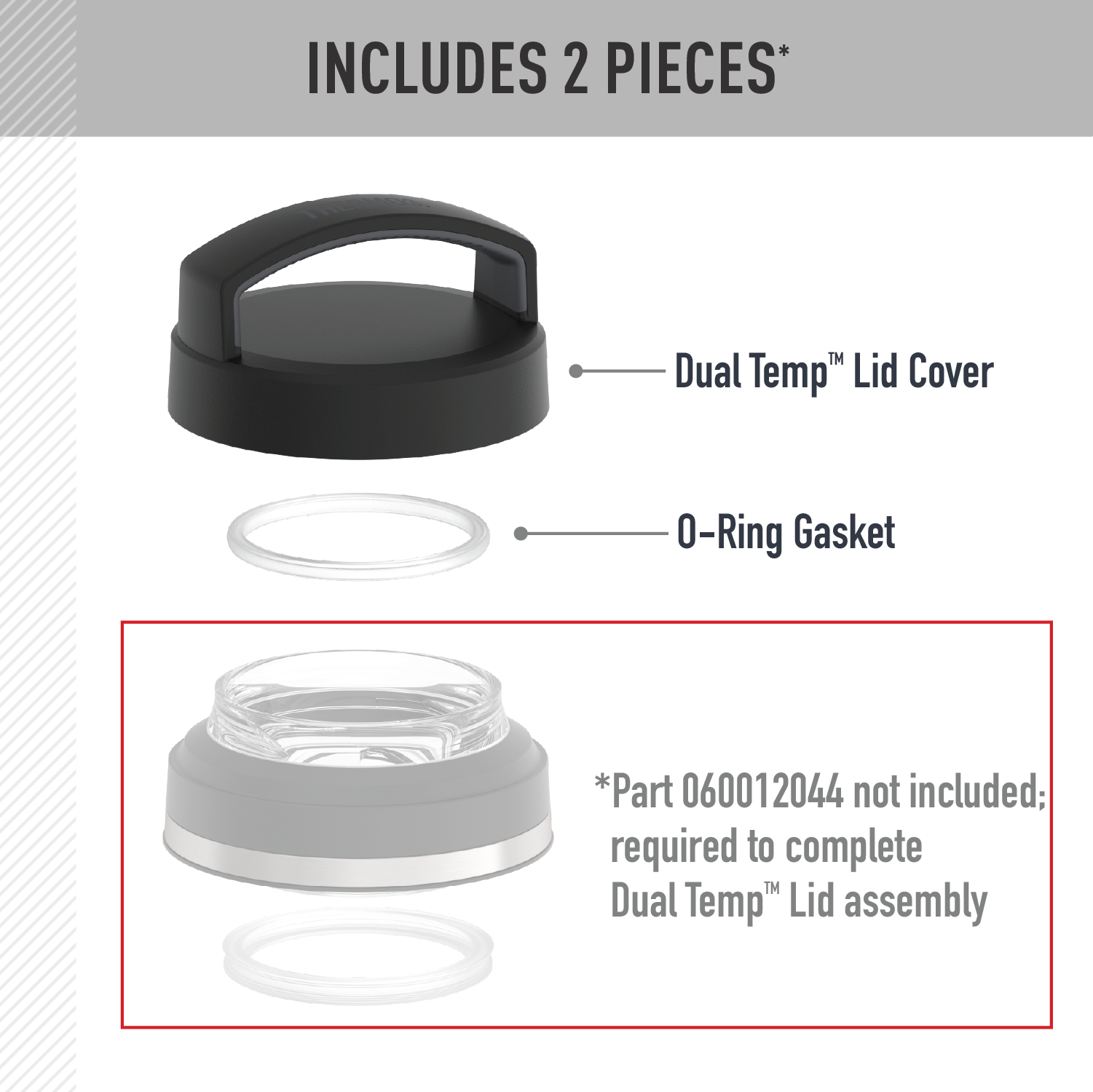 32oz ICON™ DUAL TEMP BEVERAGE BOTTLE - REPLACEMENT LID COVER - Image 2
