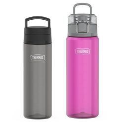 26oz Screw Top Lid & 32oz Spout Lid Tritan™ Water Bottle Bundle - Smoke & Aubergine