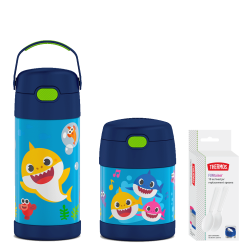 Baby Shark 12oz FUNtainer® Water Bottle & 10oz Food Jar Bundle