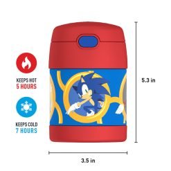 Alternative view of 10oz FUNtainer® Food Jar Sonic the Hedgehog™