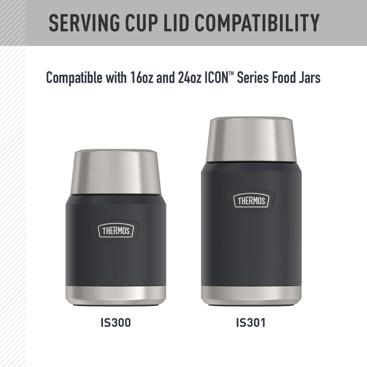 16oz + 24oz ICON™ FOOD JAR - REPLACEMENT SERVING CUP LID - Image 3
