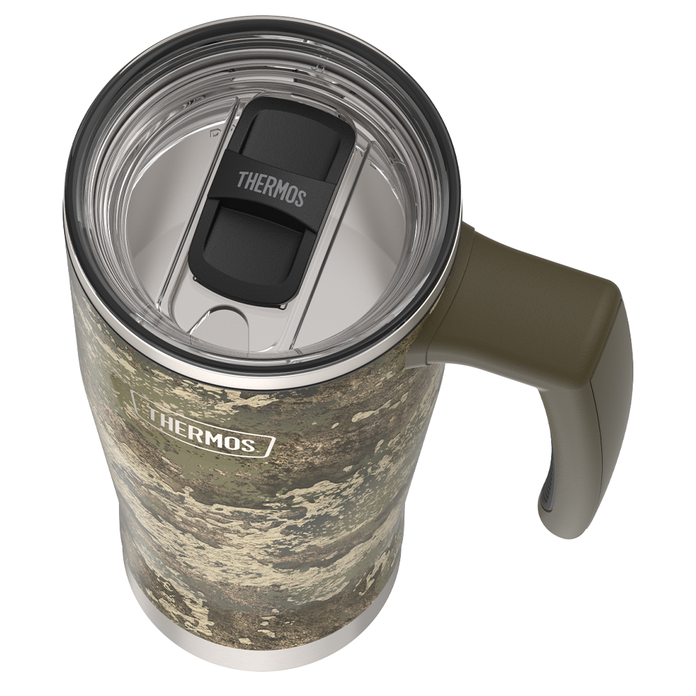 18oz Icon™ Mug with Slide Lock Lid — TrueTimber™ Strata Camo - Image 3