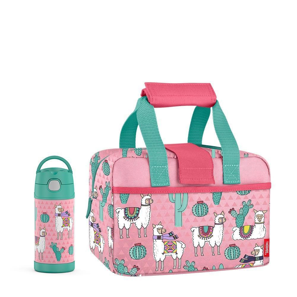 Lunch Duffle With 12oz FUNtainer® Bottle Desert Llamas - Image 8