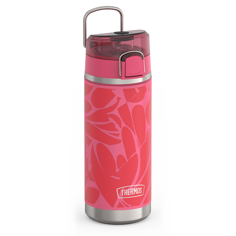 18oz Icon™ Kids Water Bottle With Spout Lid - Abstract Petals - Image 6