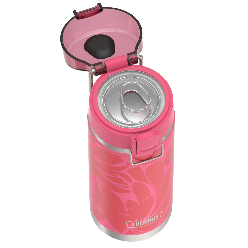 18oz Icon™ Kids Water Bottle With Spout Lid - Abstract Petals - Image 3