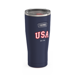 Alternative view of 24oz ICON™ TUMBLER WITH SLIDE LOCK LID - NAVY USA