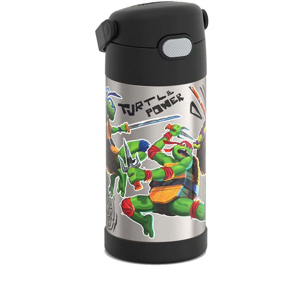 12oz FUNtainer® Water Bottle Teenage Mutant Ninja Turtles - Image 3