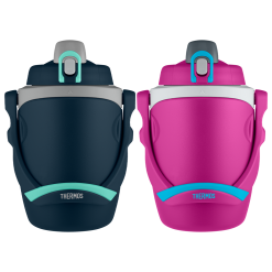 64oz Insulated Water Bottle Navy & Pink Bundle