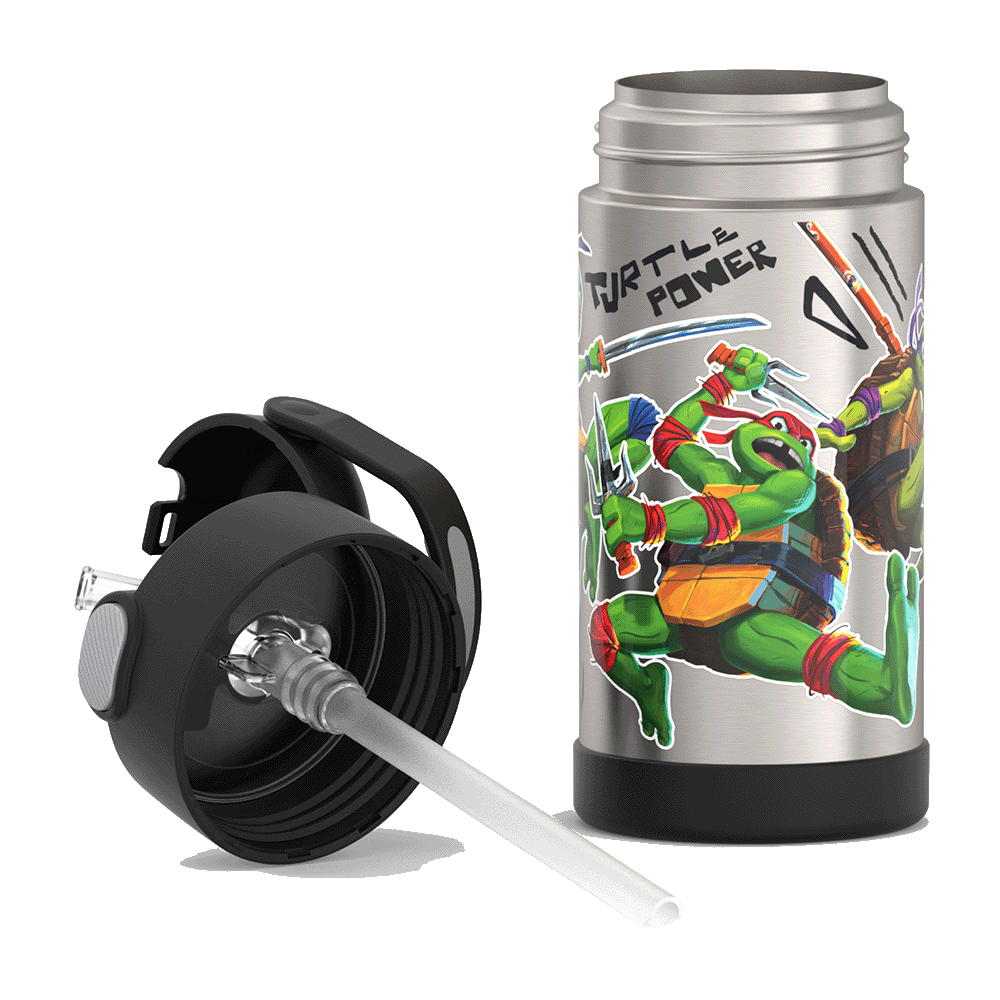 12oz FUNtainer® Water Bottle Teenage Mutant Ninja Turtles - Image 2