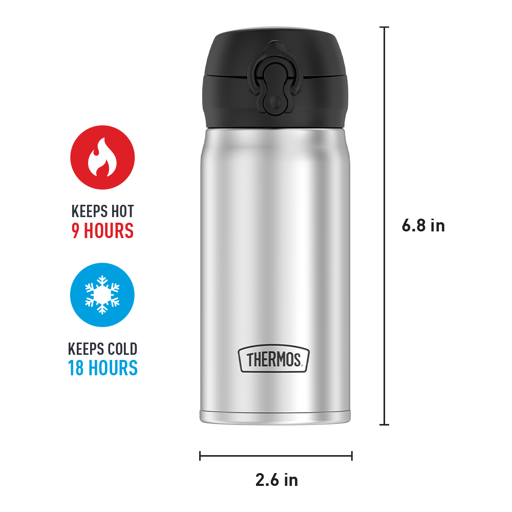 12oz Stainless Steel Direct Drink Bottle - Image 10