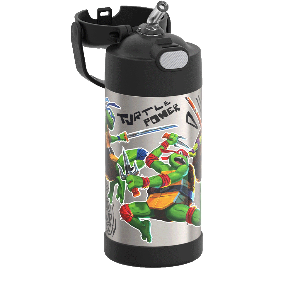 12oz FUNtainer® Water Bottle Teenage Mutant Ninja Turtles - Image 8